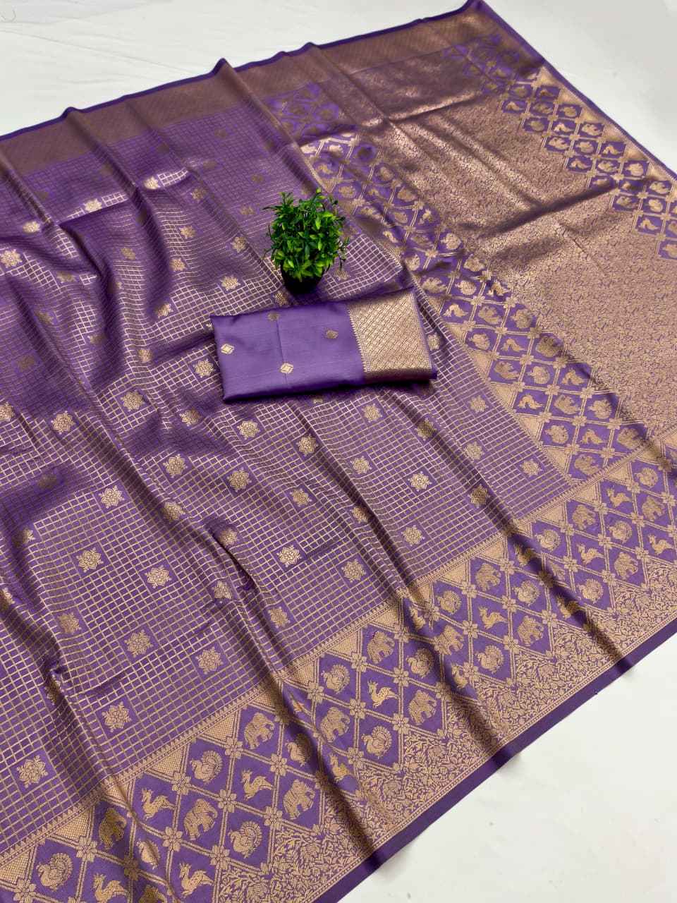 BANARASI SOFT SILK SOUTH PATTU ZARI WEAVING SAREE 