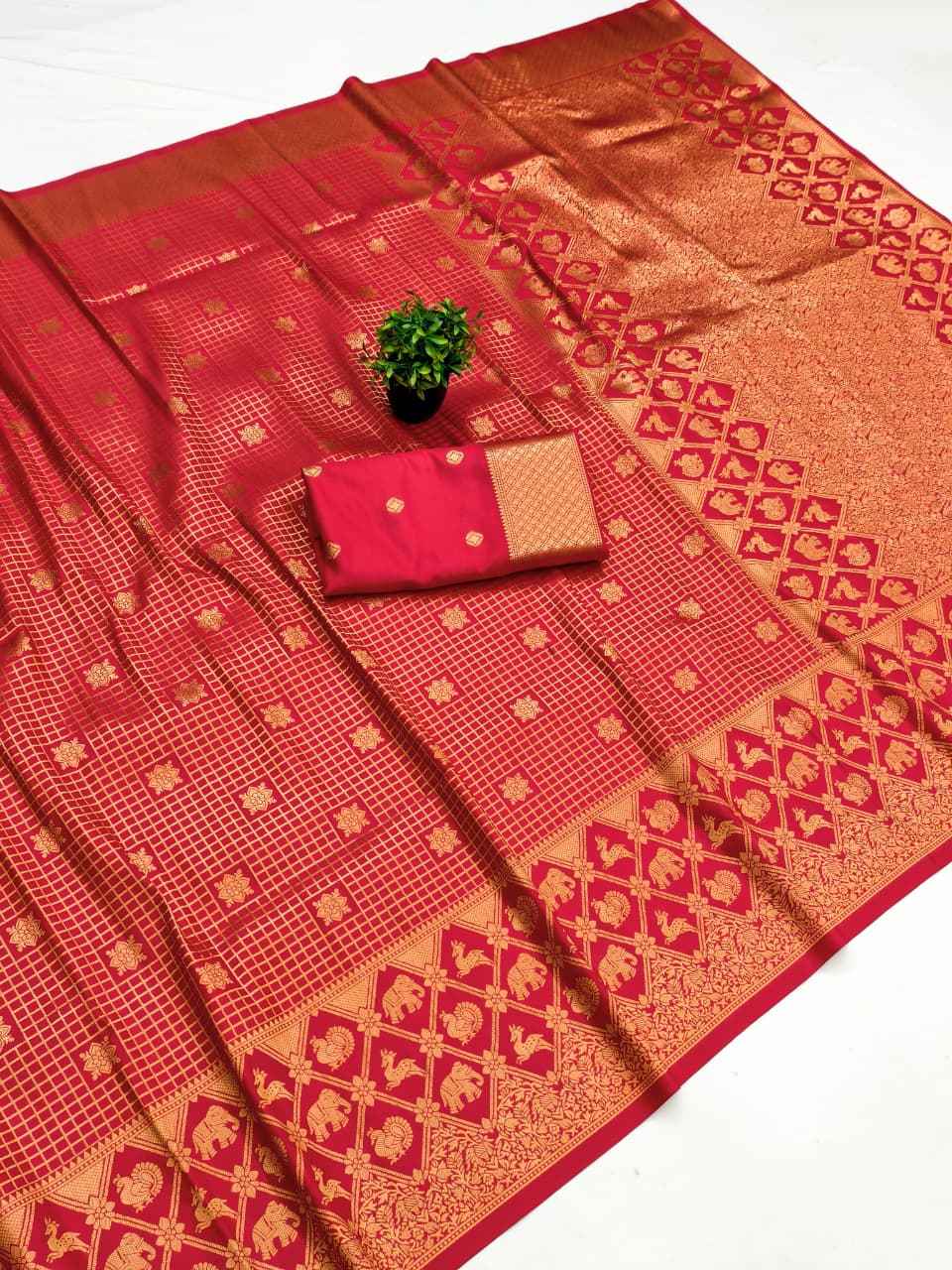 BANARASI SOFT SILK SOUTH PATTU ZARI WEAVING SAREE 