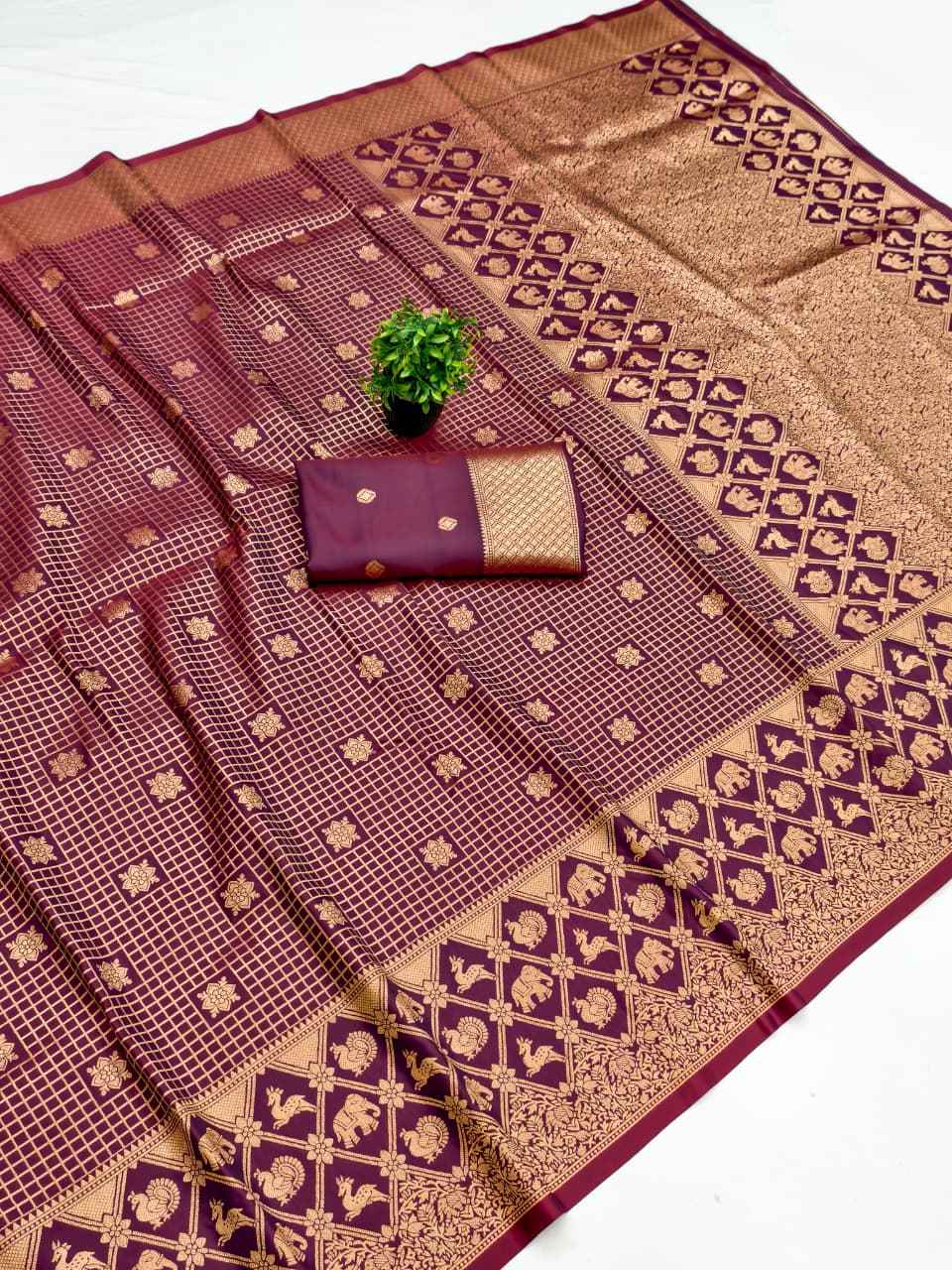 BANARASI SOFT SILK SOUTH PATTU ZARI WEAVING SAREE 