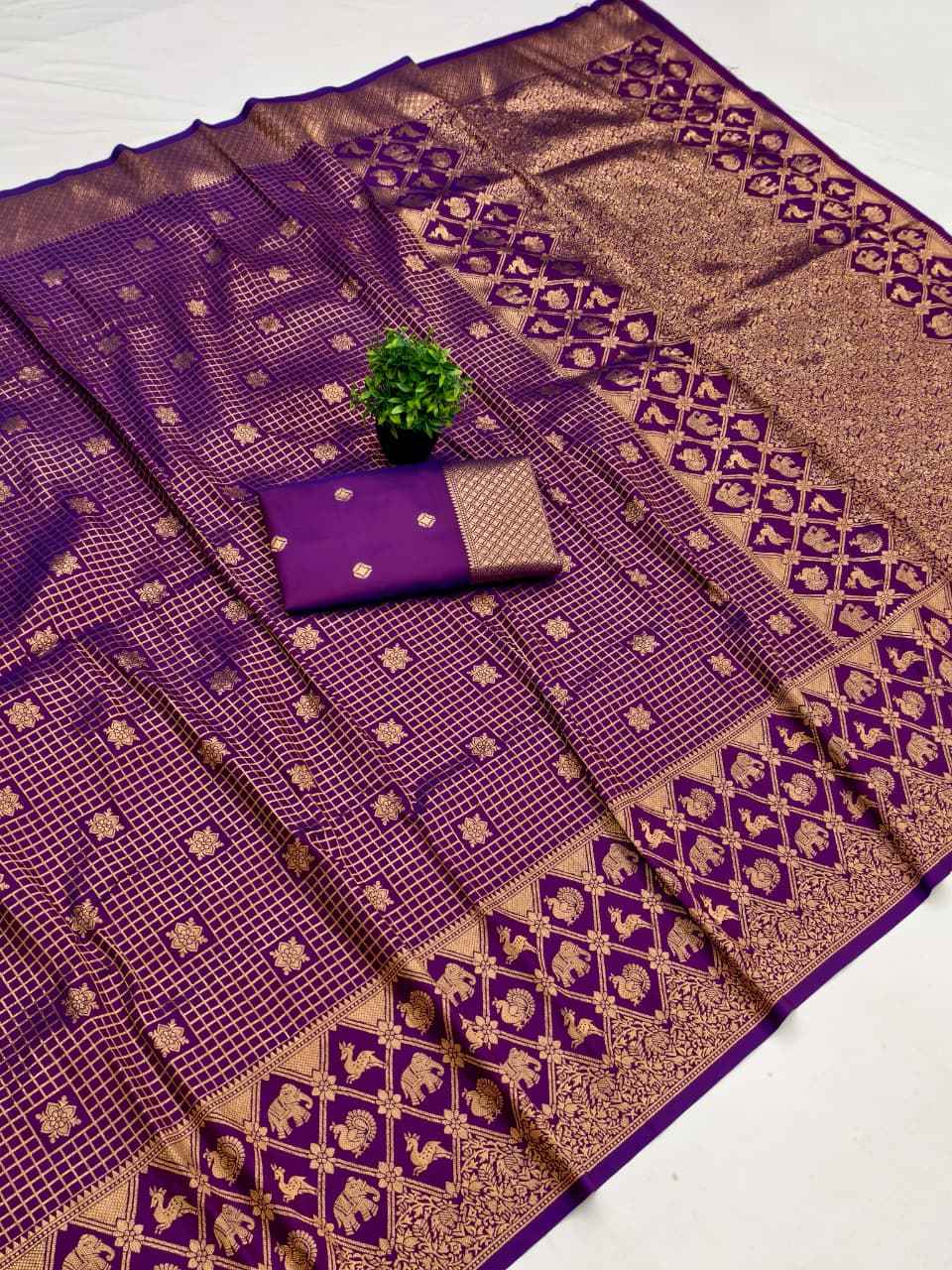 BANARASI SOFT SILK SOUTH PATTU ZARI WEAVING SAREE 