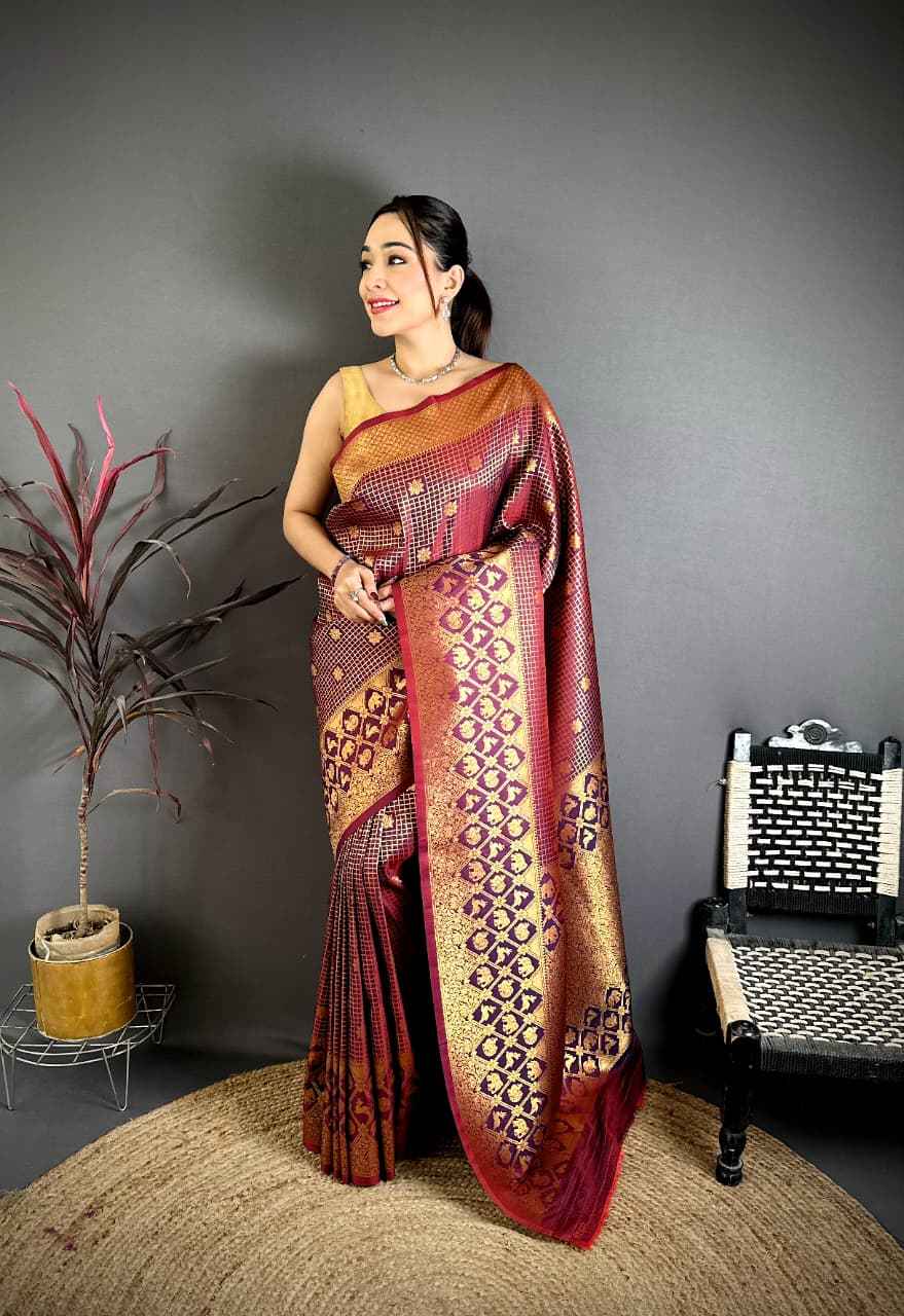 BANARASI SOFT SILK SOUTH PATTU ZARI WEAVING SAREE 