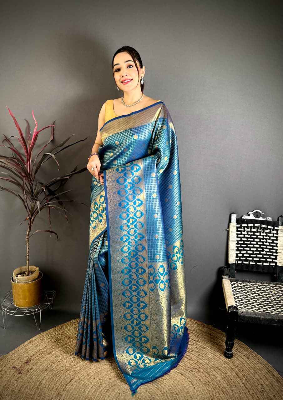 BANARASI SOFT SILK SOUTH PATTU ZARI WEAVING SAREE 