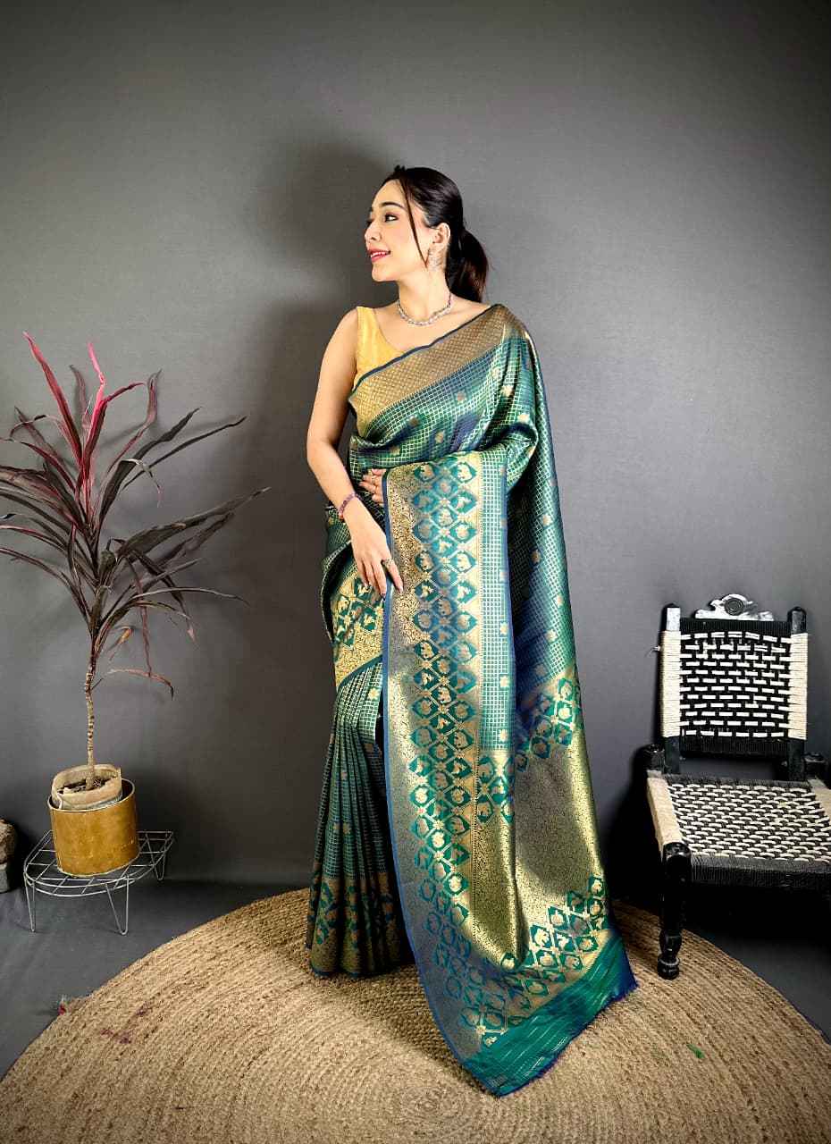 BANARASI SOFT SILK SOUTH PATTU ZARI WEAVING SAREE 