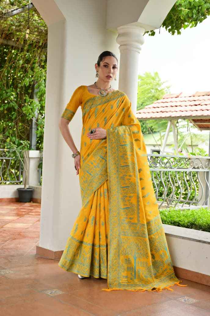 BANGLORI HANDLOOM RAW SILK WARLI WEAVING SAREE AT WHOLESALE PRICE