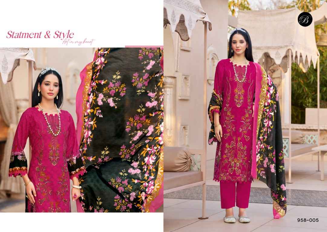 BELLIZA ISHARA VOL-2 PURE COTTON SELF EMBROIDERERY DRESS MATERIAL AT WHOLESALE PRICE  