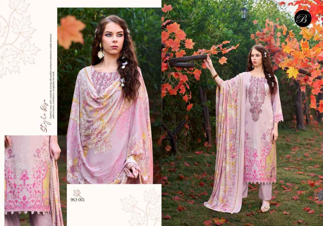 BELLIZA NAIRA VOL-135 PURE COTTON EMBROIDERY DRESS MATERIAL AT WHOLESALE PRICE