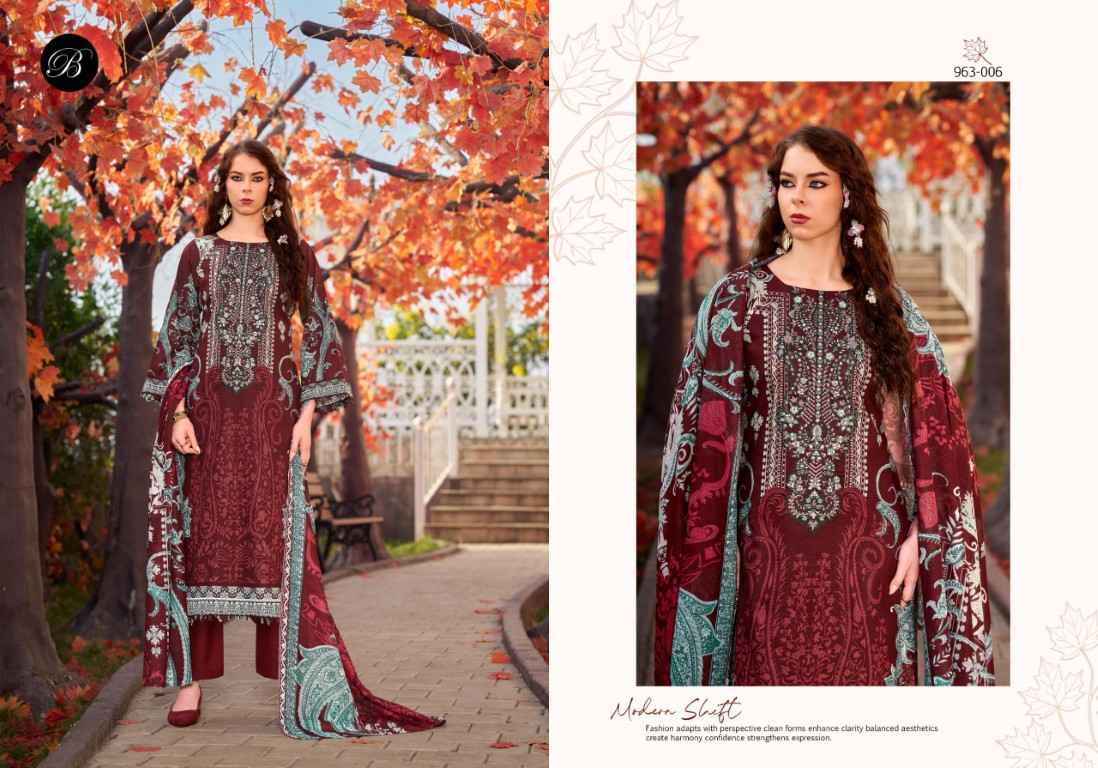 BELLIZA NAIRA VOL-135 PURE COTTON EMBROIDERY DRESS MATERIAL AT WHOLESALE PRICE