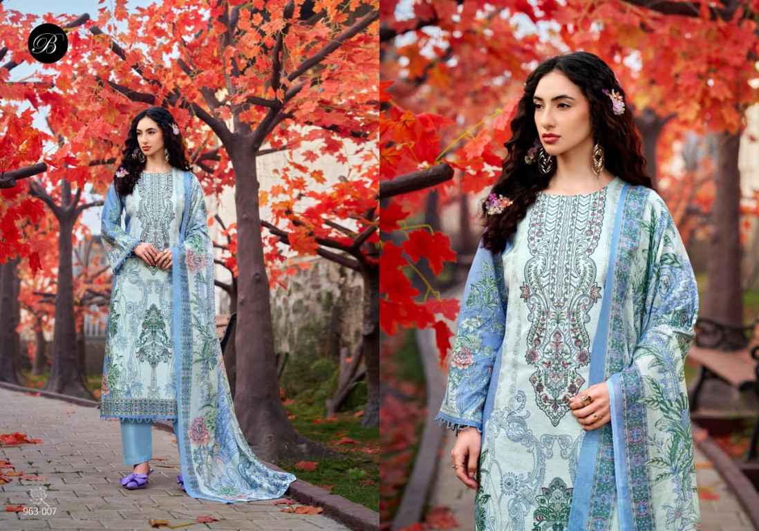BELLIZA NAIRA VOL-135 PURE COTTON EMBROIDERY DRESS MATERIAL AT WHOLESALE PRICE