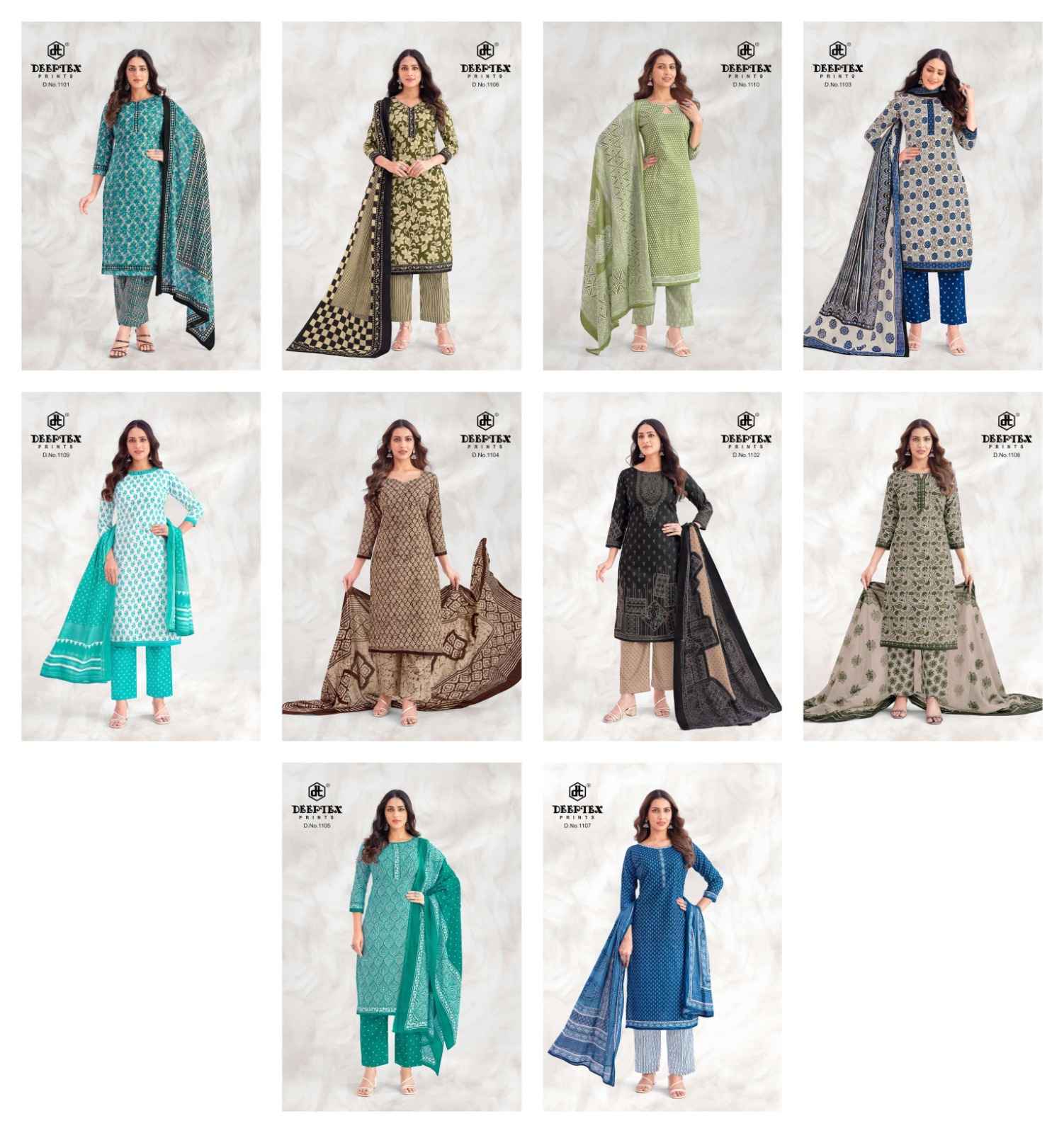 DEEPTEX AALIZA VOL-11 PURE COTTON READYMADE SUIT AT WHOLESALE PRICE 