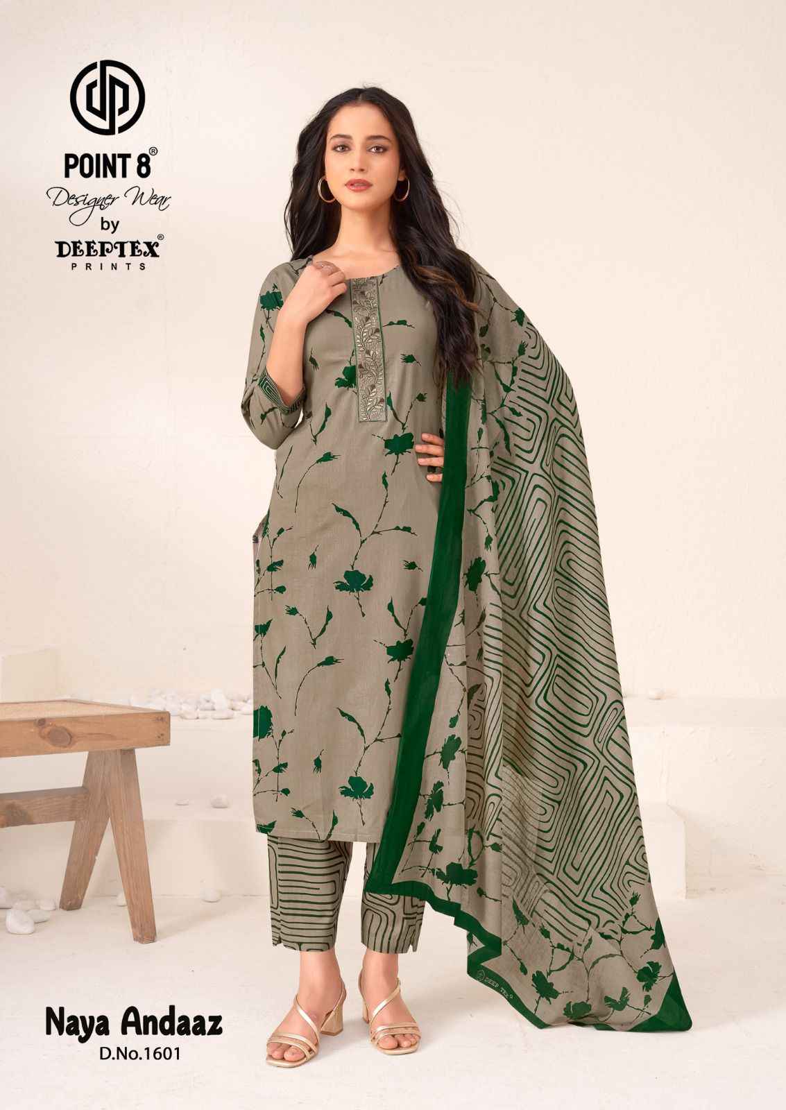 DEEPTEX NAYA ANDAAZ VOL-16 PURE COTTON PRINTED READYMADE SUIT