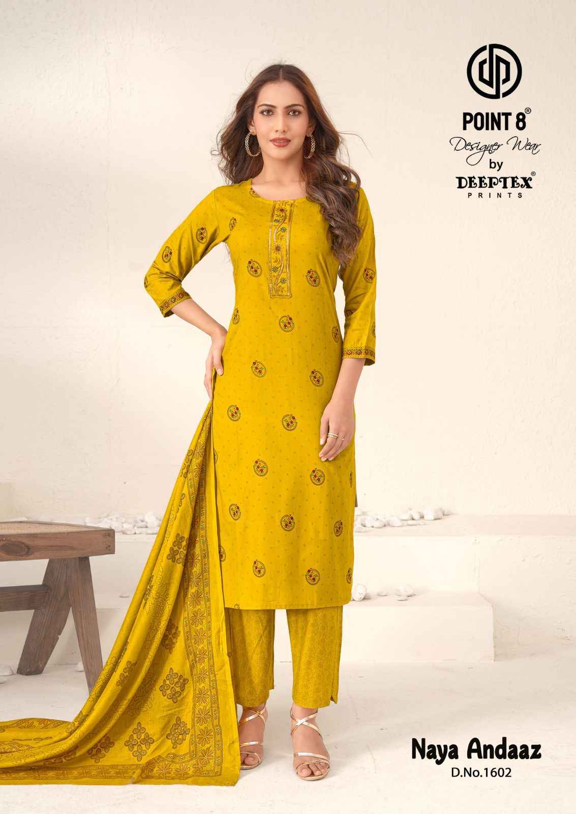 DEEPTEX NAYA ANDAAZ VOL-16 PURE COTTON PRINTED READYMADE SUIT
