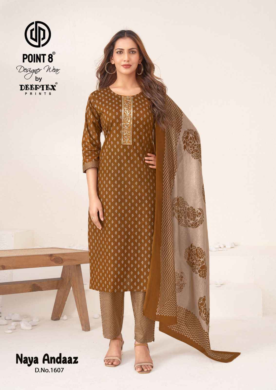 DEEPTEX NAYA ANDAAZ VOL-16 PURE COTTON PRINTED READYMADE SUIT
