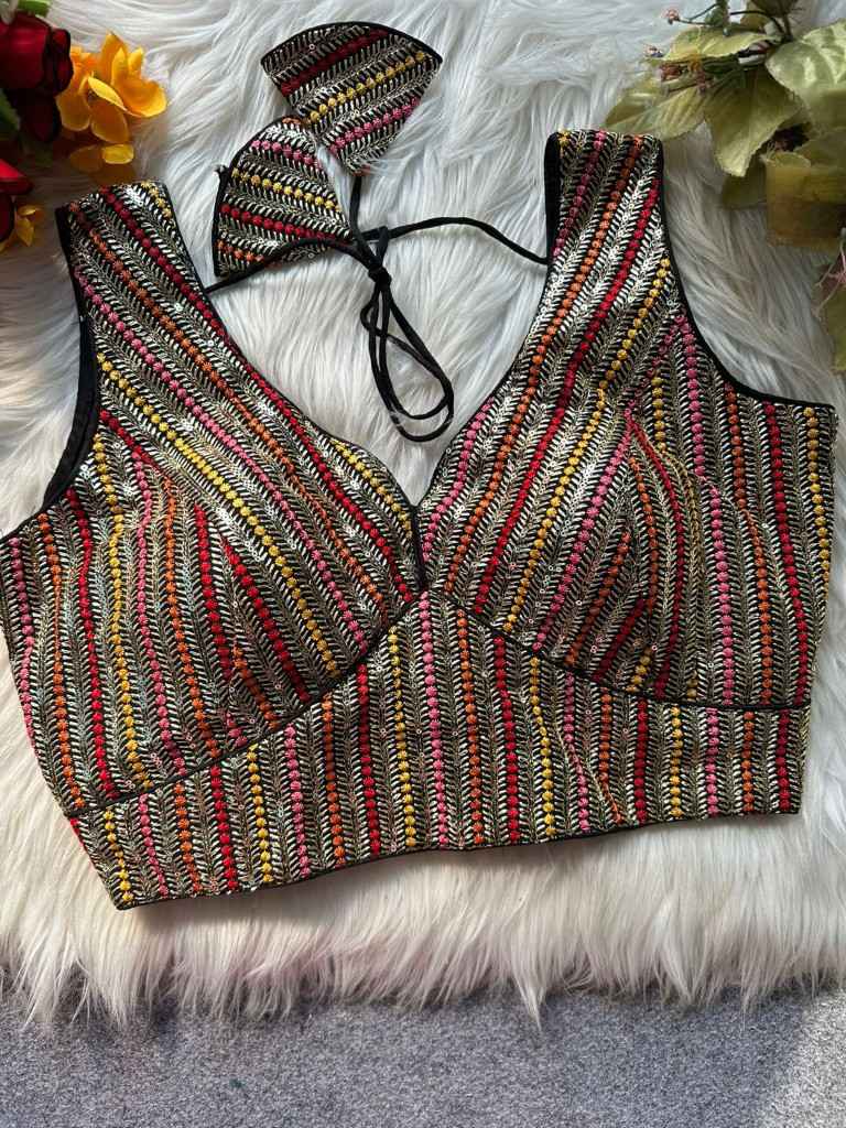 HEAVY BLOOMING SOFT FOX GEORGETTE PARTYWEAR READYMADE BLOUSE AT WHOLESALE PRICE