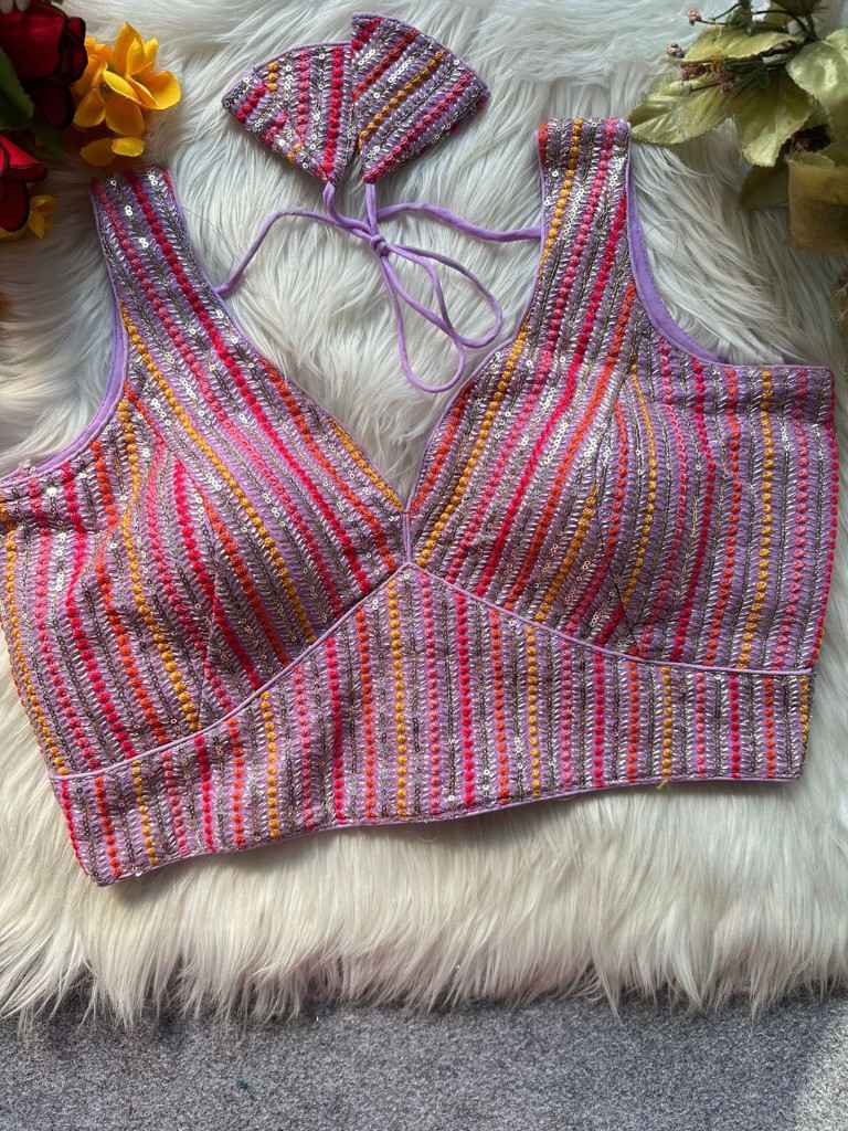 HEAVY BLOOMING SOFT FOX GEORGETTE PARTYWEAR READYMADE BLOUSE AT WHOLESALE PRICE