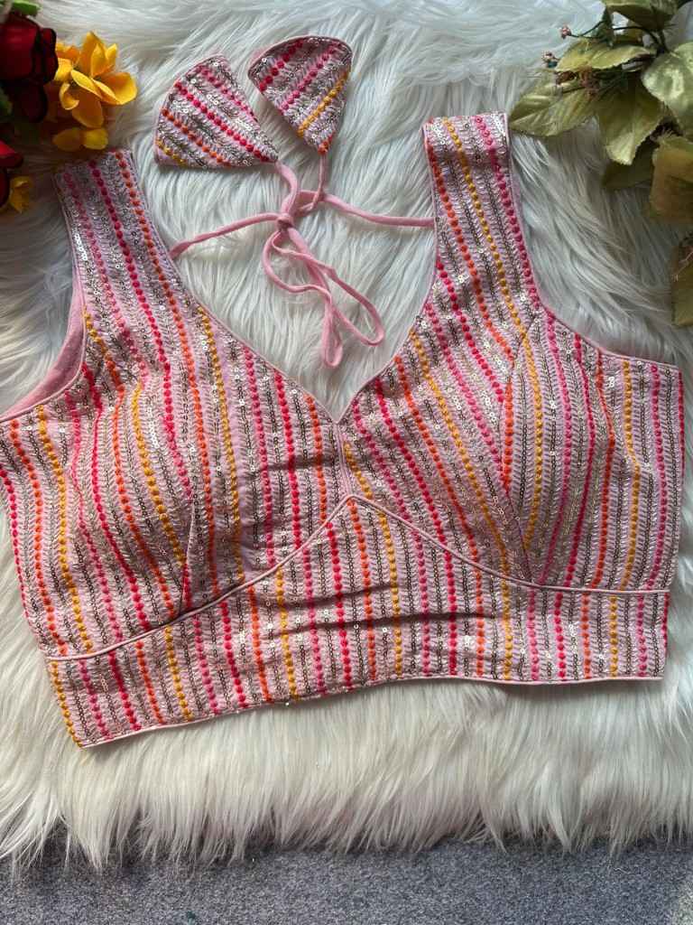 HEAVY BLOOMING SOFT FOX GEORGETTE PARTYWEAR READYMADE BLOUSE AT WHOLESALE PRICE