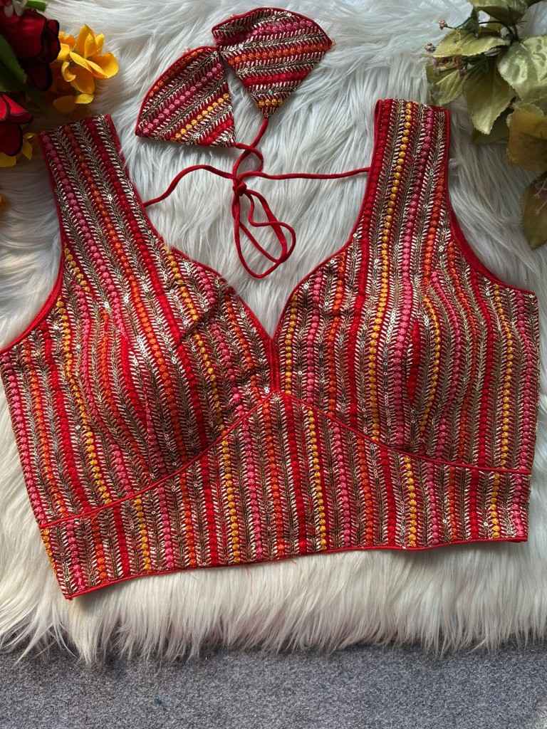 HEAVY BLOOMING SOFT FOX GEORGETTE PARTYWEAR READYMADE BLOUSE AT WHOLESALE PRICE