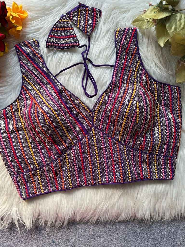 HEAVY BLOOMING SOFT FOX GEORGETTE PARTYWEAR READYMADE BLOUSE AT WHOLESALE PRICE