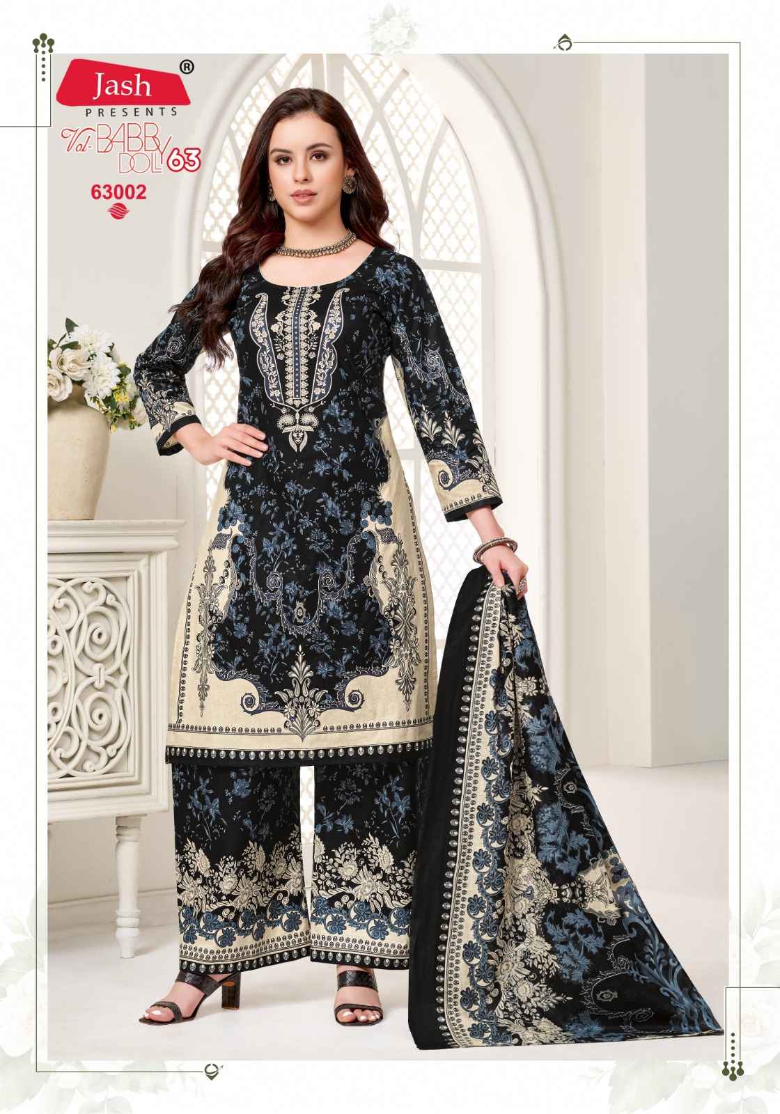 JASH BABYDOLL VOL- 63 COTTON PRINTED DRESS MATERIAL AT WHOLESALE PRICE