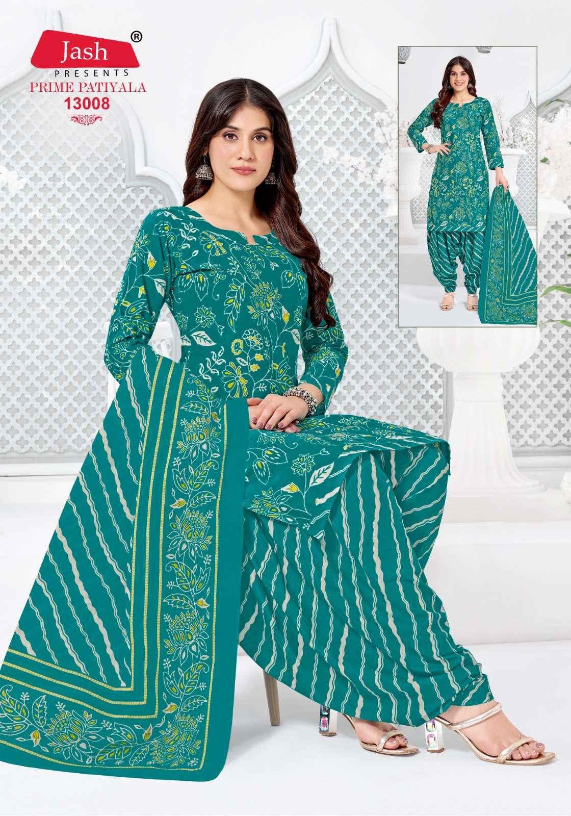 JASH PRIME PATIYALA VOL-13 COTTON PRINTED DRESS MATERIAL AT WHOLESALE PRICE