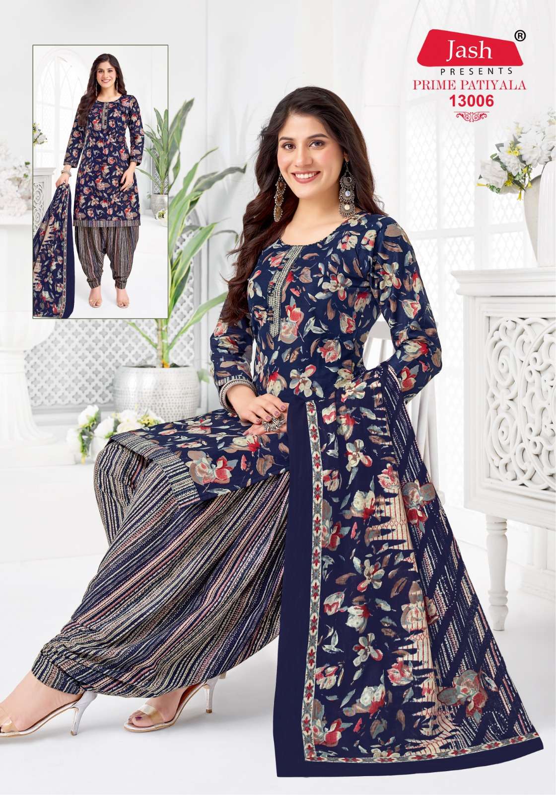 JASH PRIME PATIYALA VOL-13 COTTON PRINTED DRESS MATERIAL AT WHOLESALE PRICE