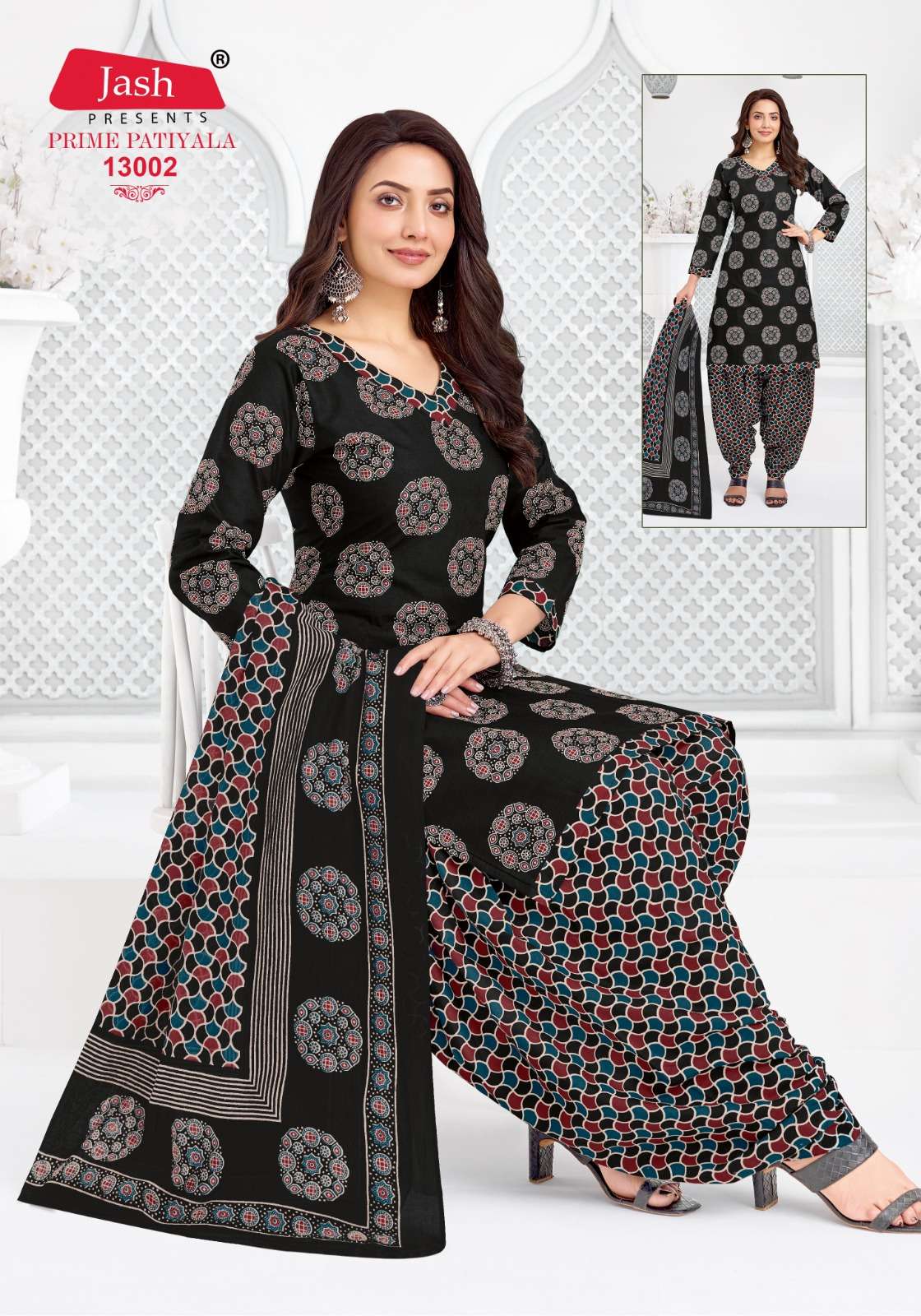 JASH PRIME PATIYALA VOL-13 COTTON PRINTED DRESS MATERIAL AT WHOLESALE PRICE