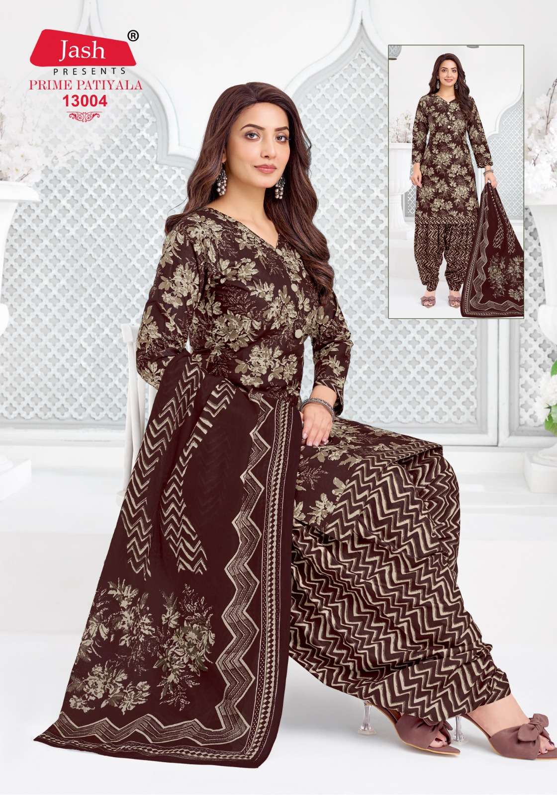 JASH PRIME PATIYALA VOL-13 COTTON PRINTED DRESS MATERIAL AT WHOLESALE PRICE