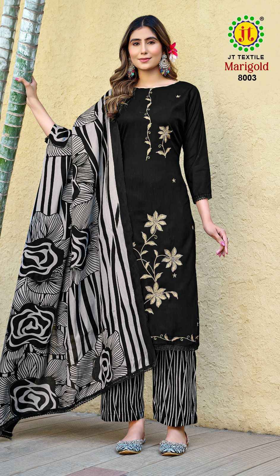 JT MARIGOLD VOL-8 RAYON PREMIUM WORK DRESS MATERIAL AT WHOLESALE PRICE