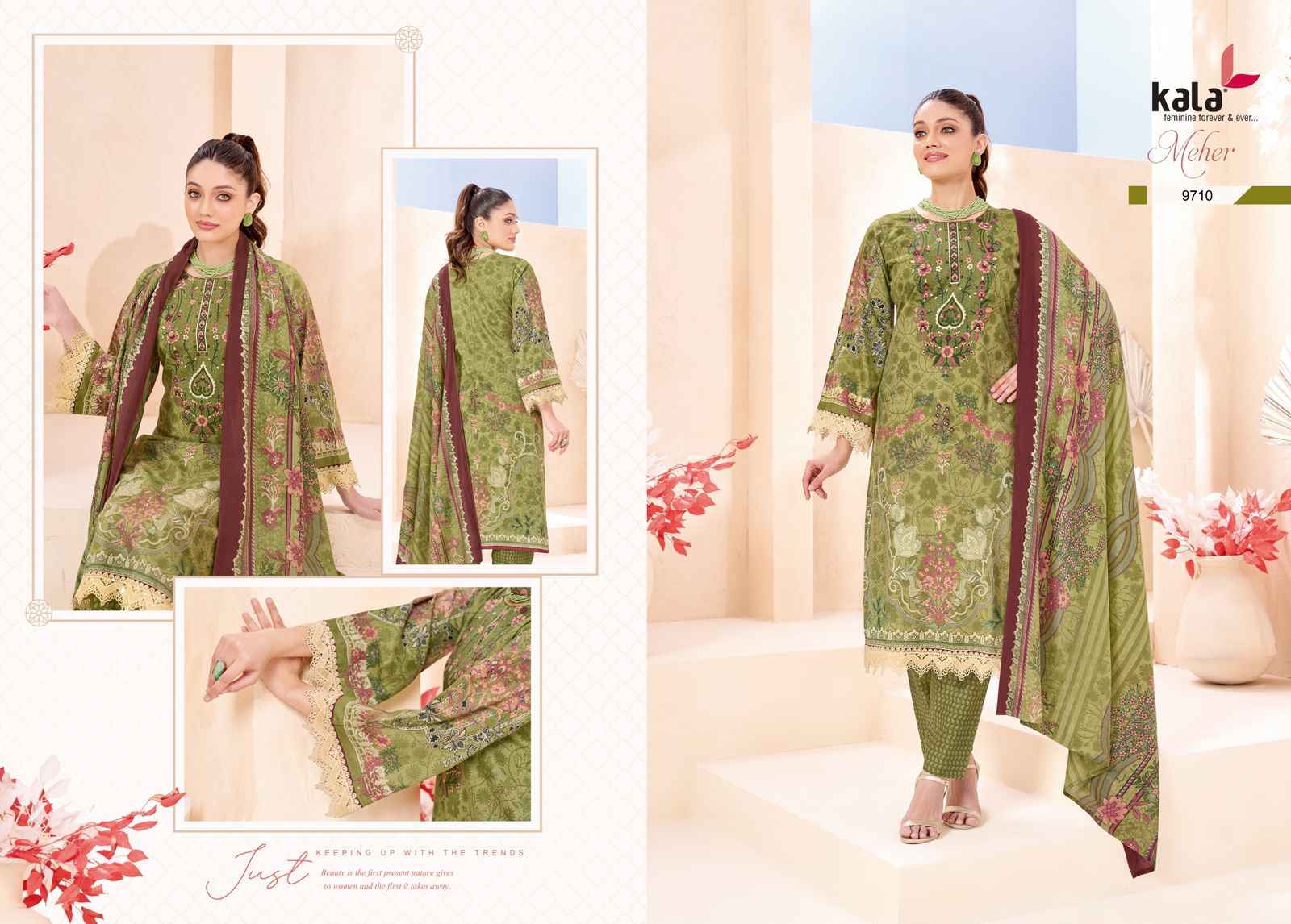 KALA MEHER VOL-12 PURE PREMIUM COTTON KARACHI DRESS MATERIAL AT WHOLESALE PRICE
