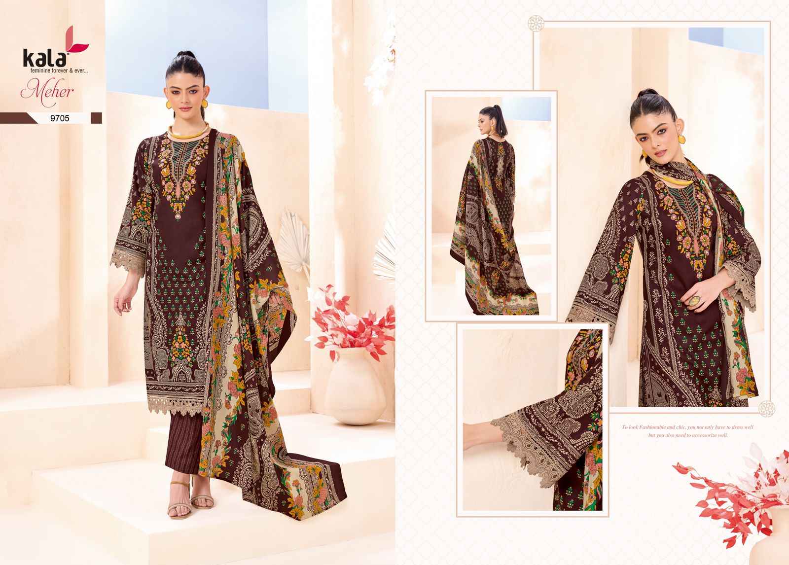 KALA MEHER VOL-12 PURE PREMIUM COTTON KARACHI DRESS MATERIAL AT WHOLESALE PRICE