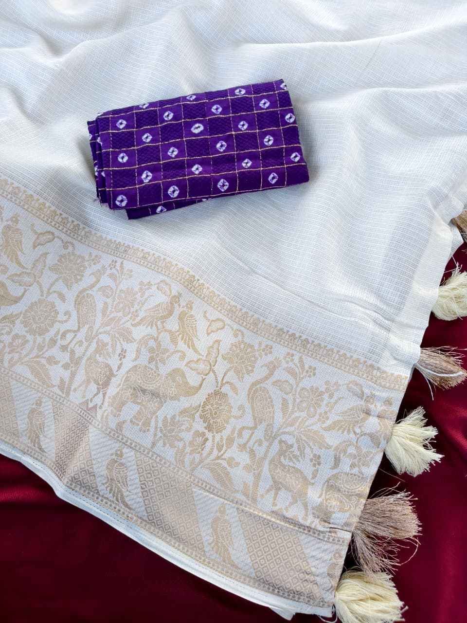 PURE KOTA SAREE WEVAING BORDER SAREE AT WHOLESALE PRICE