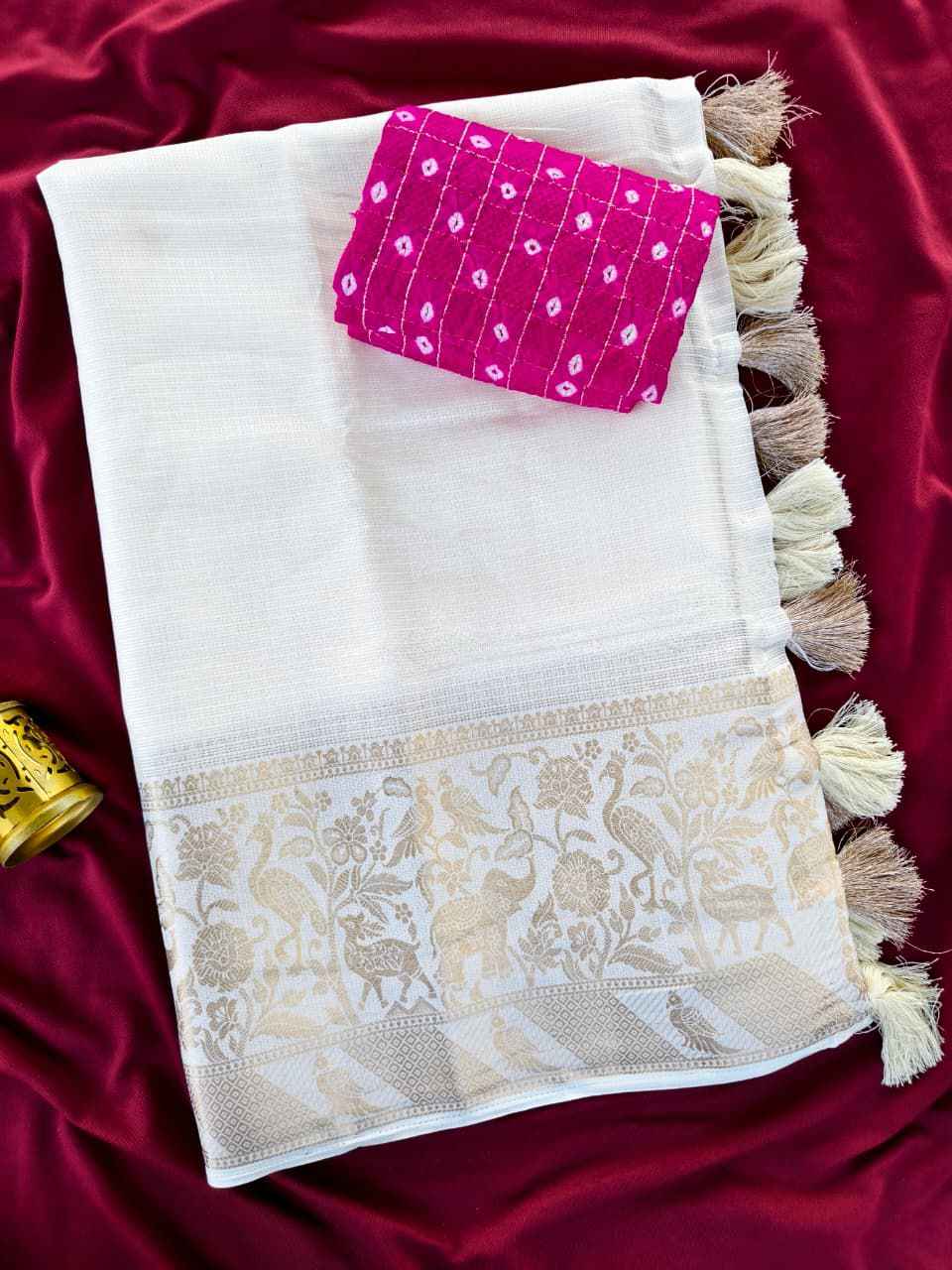 PURE KOTA SAREE WEVAING BORDER SAREE AT WHOLESALE PRICE