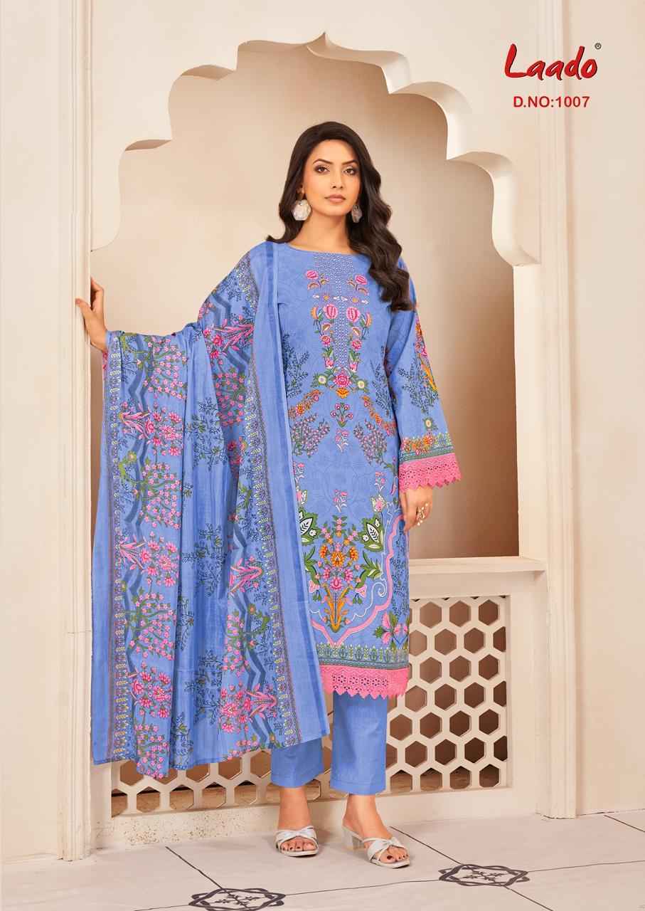 LAADO INNAYAT VOL-01 PURE COTTON PRINTED DRESS MATERIAL AT WHOLESALE PRICE