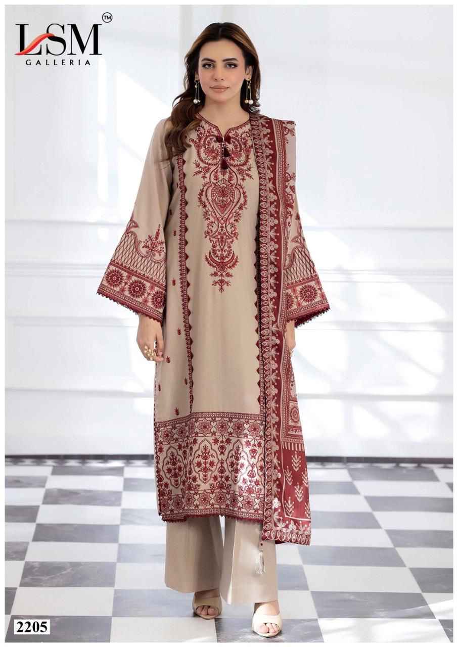 LSM PARIAM DREAM VOL-22 HEAVY LUXURY LAWN DRESS MATERIAL AT WHOLESALE PRICE