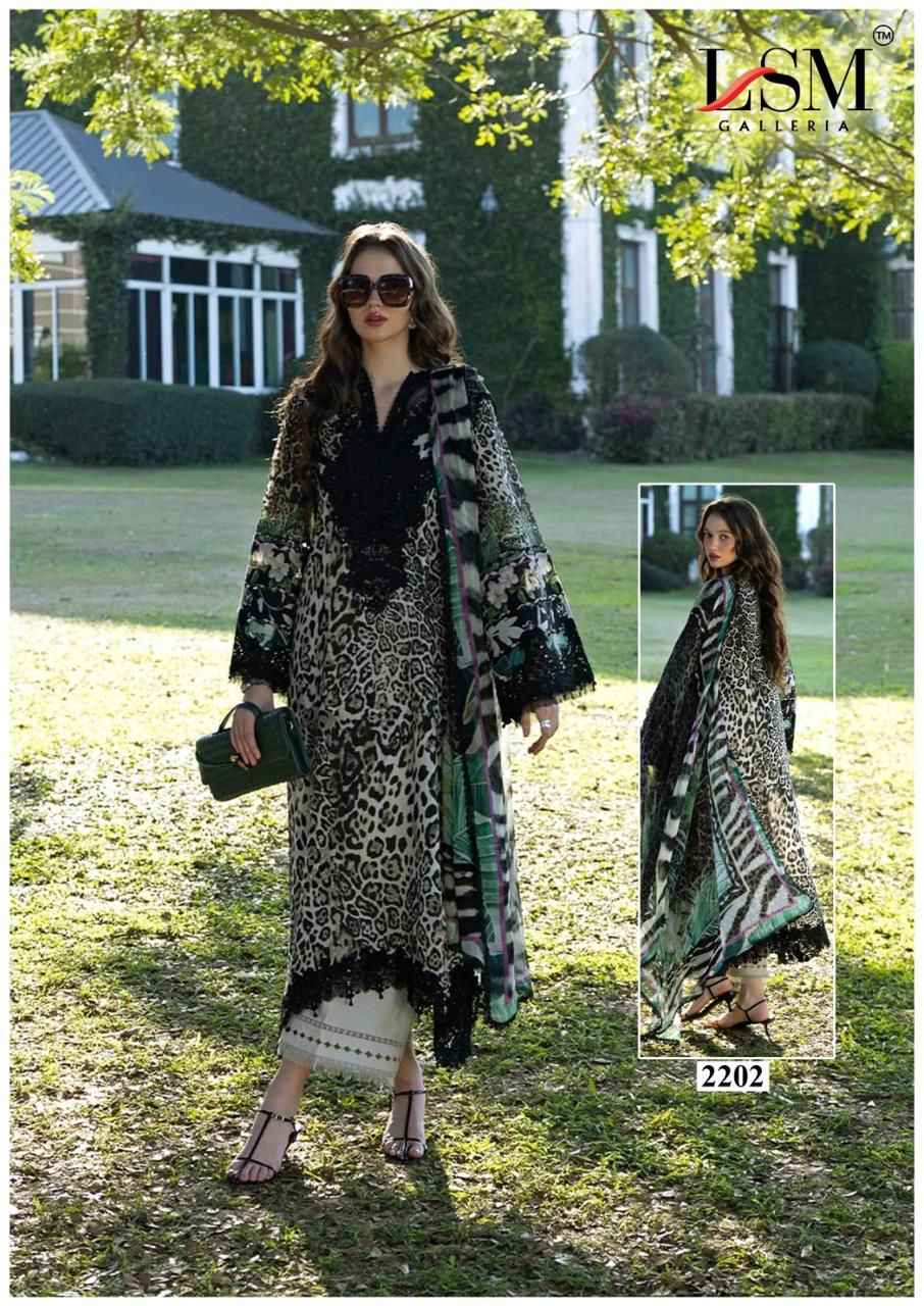 LSM PARIAM DREAM VOL-22 HEAVY LUXURY LAWN DRESS MATERIAL AT WHOLESALE PRICE