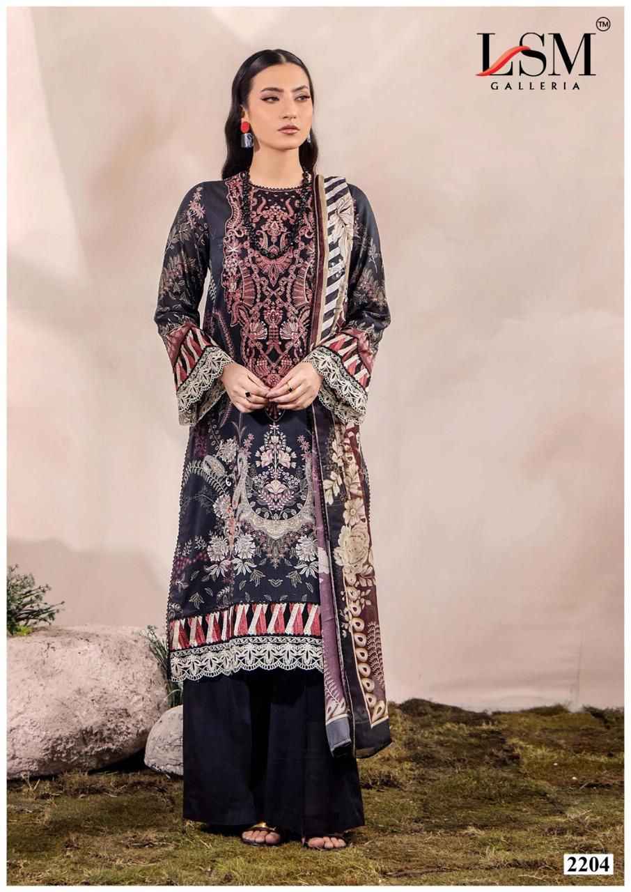 LSM PARIAM DREAM VOL-22 HEAVY LUXURY LAWN DRESS MATERIAL AT WHOLESALE PRICE