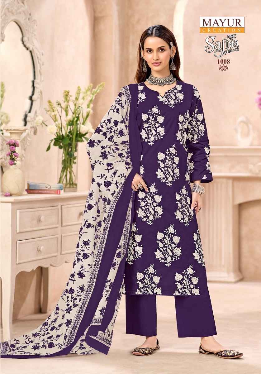 MAYUR CREATION SANA SAFINA VOL- 1 KARACHI COTTON READYMADE SUIT AT WHOLESALE PRICE