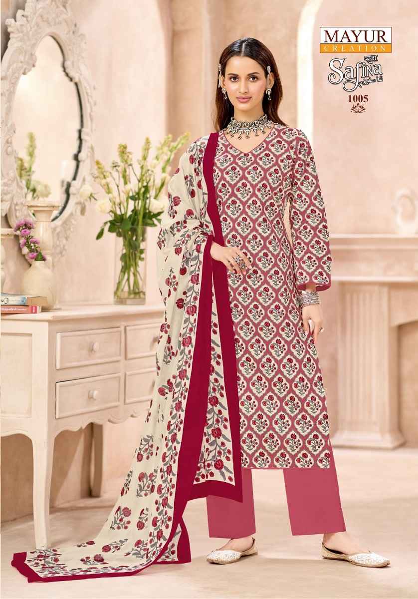 MAYUR CREATION SANA SAFINA VOL- 1 KARACHI COTTON READYMADE SUIT AT WHOLESALE PRICE