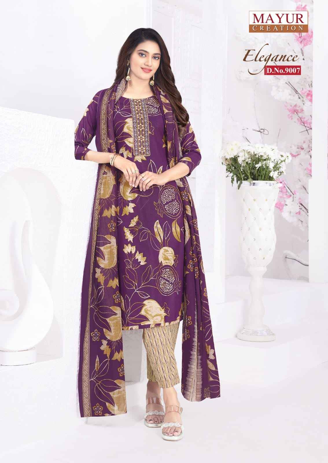 MAYUR ELEGANCE VOL-9 PURE COTTON PRINTED READYMADE SUIT AT WHOLESALE PRICE
