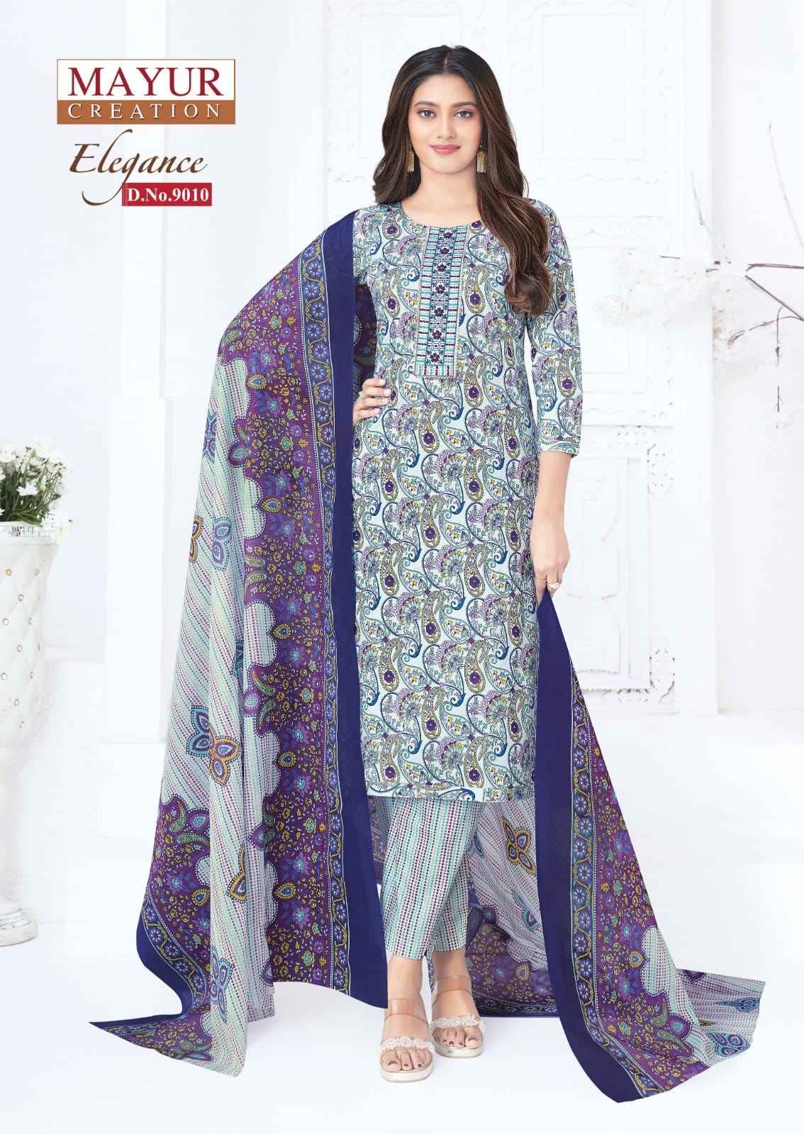 MAYUR ELEGANCE VOL-9 PURE COTTON PRINTED READYMADE SUIT AT WHOLESALE PRICE