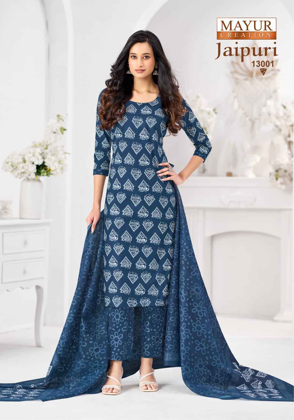 MAYUR JAIPURI VOL-13 COTTON PRINTED READYMADE SUIT AT WHOLESALE PRICE