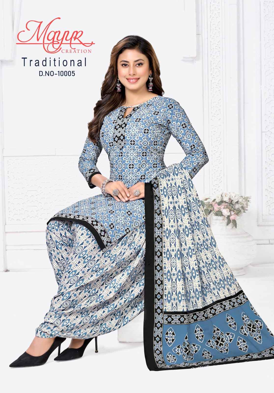 MAYUR TRADITIONAL VOL-10 PURE COTTON PRINTED DRESS MATERIAL AT WHOLESALE PRICE