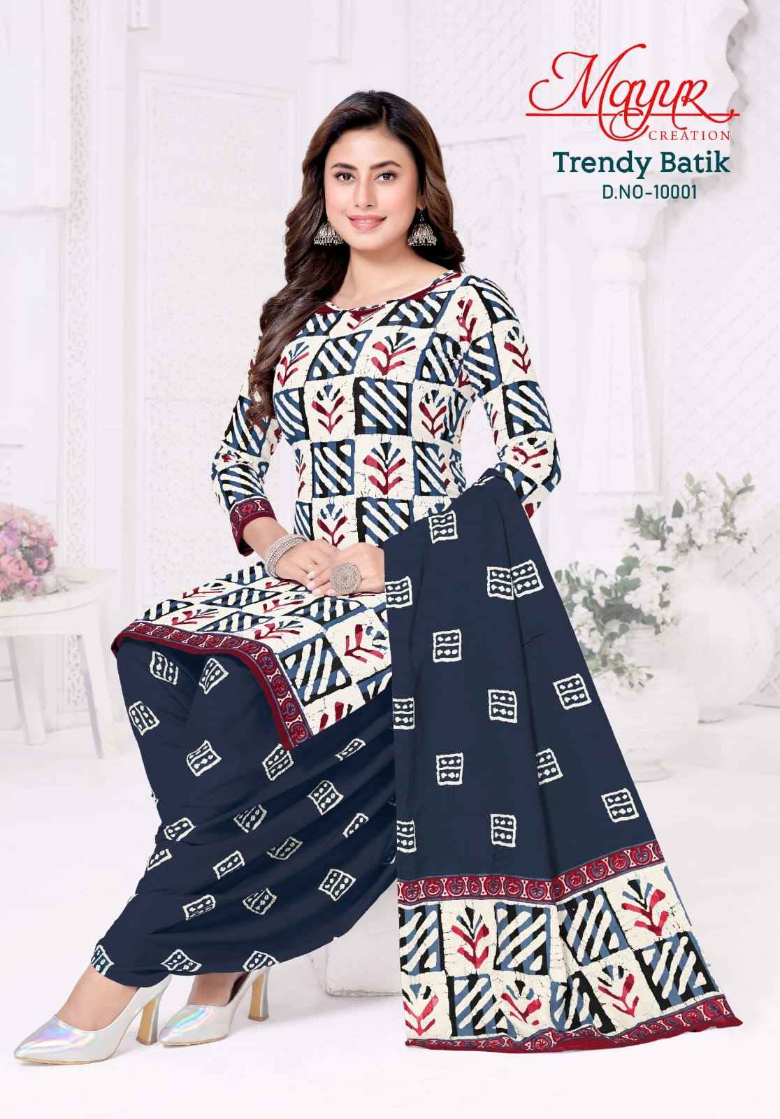 MAYUR TRENDY BATIK VOL-10 COTTON PRINTED DRESS MATERIAL AT WHOLESALE PRICE