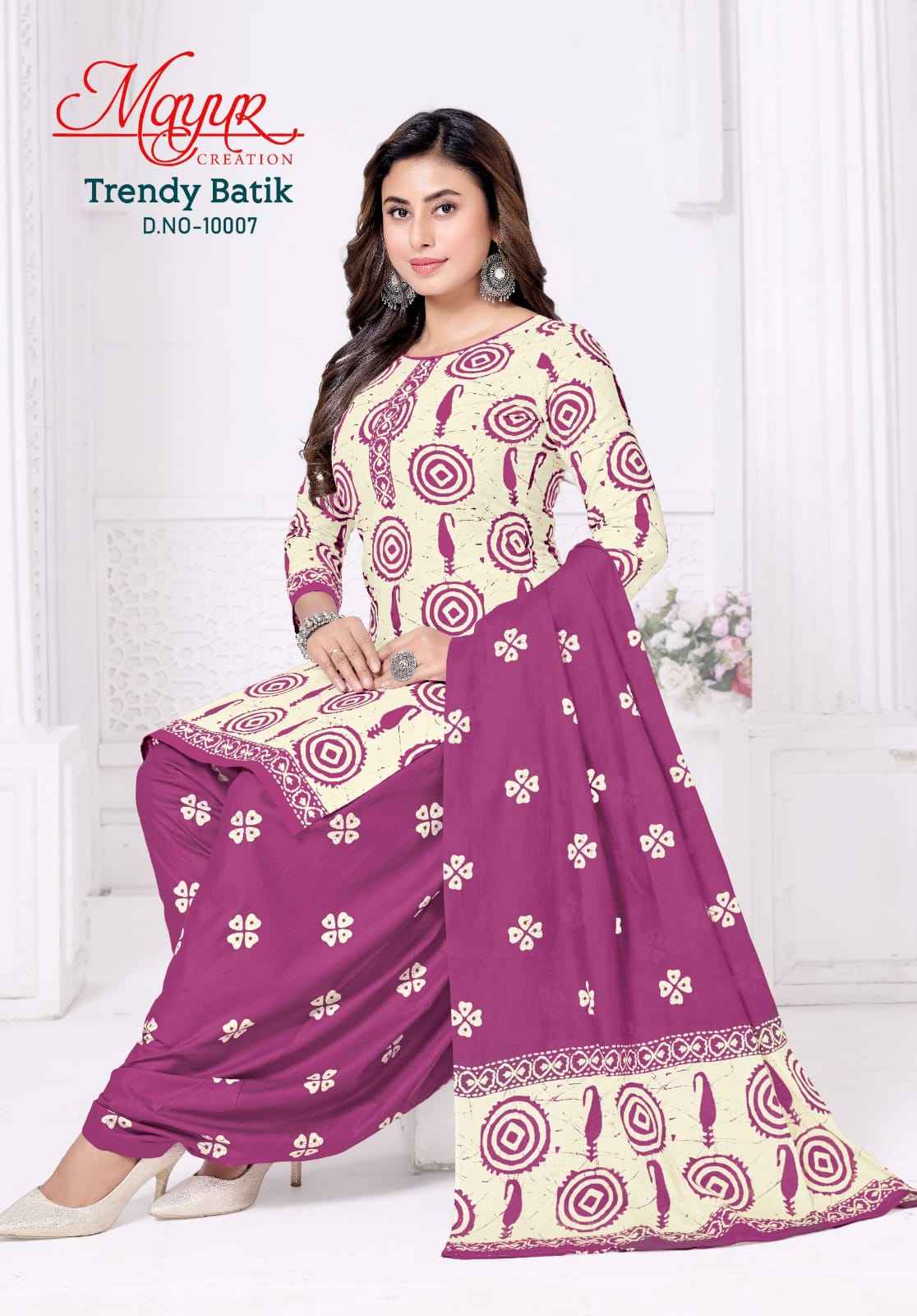 MAYUR TRENDY BATIK VOL-10 COTTON PRINTED DRESS MATERIAL AT WHOLESALE PRICE