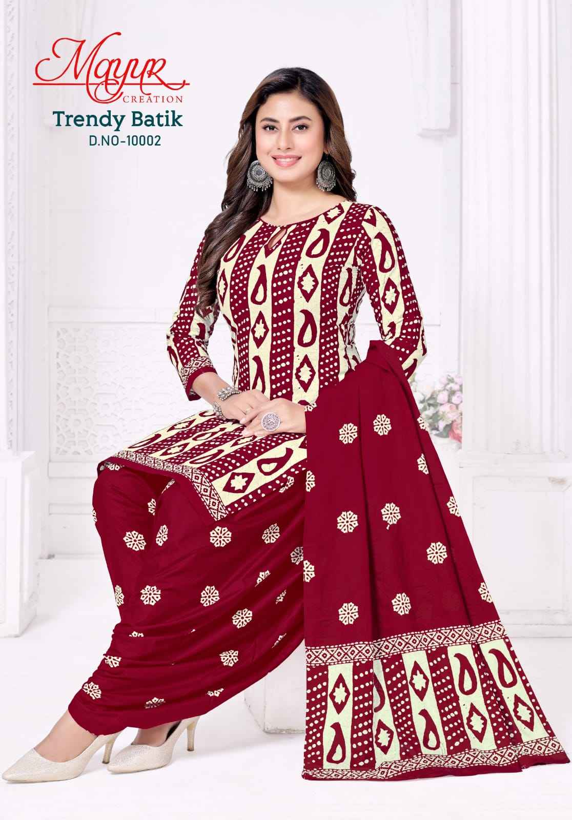 MAYUR TRENDY BATIK VOL-10 COTTON PRINTED DRESS MATERIAL AT WHOLESALE PRICE