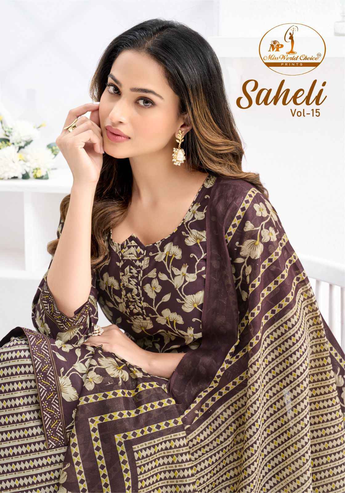 MISS WORLD SAHELI VOL-16 PURE COTTON READYMADE PATIYALA DRESS