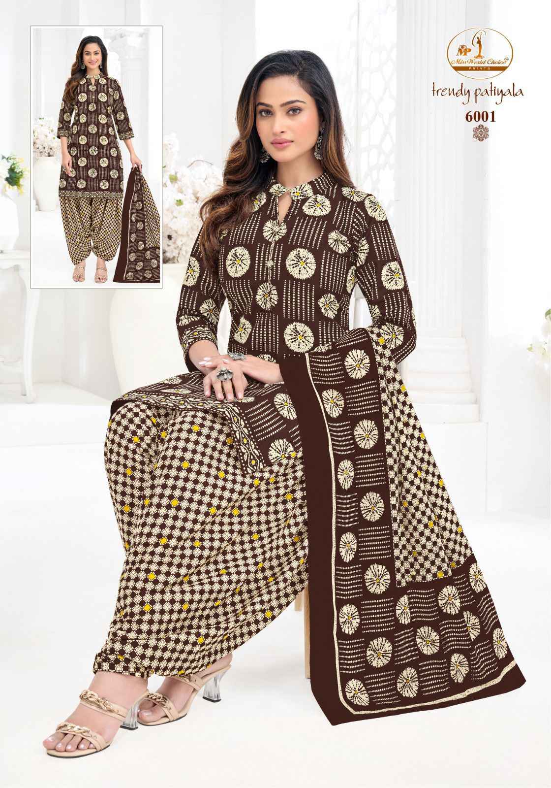 MISS WORLD TRENDY PATIYALA VOL-6 PURE COTTON PRINTED READYMADE PATIYALA DRESS AT WHOLESALE PRICE