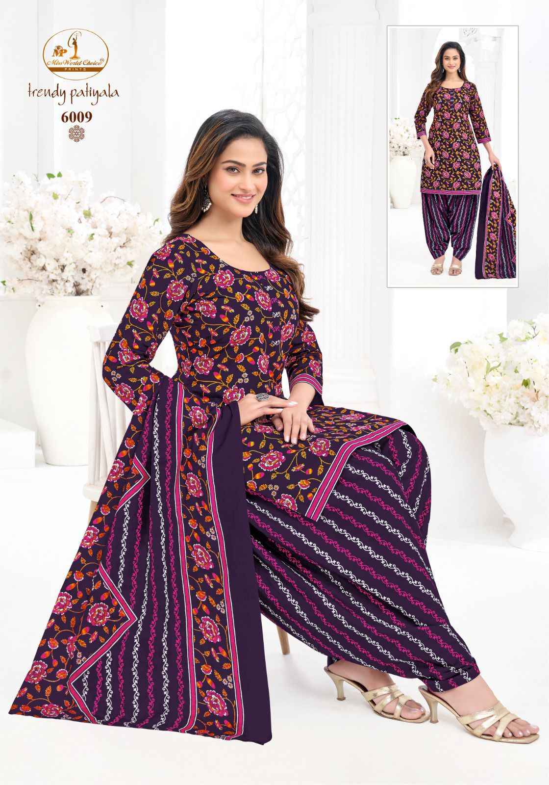 MISS WORLD TRENDY PATIYALA VOL-6 PURE COTTON PRINTED READYMADE PATIYALA DRESS AT WHOLESALE PRICE