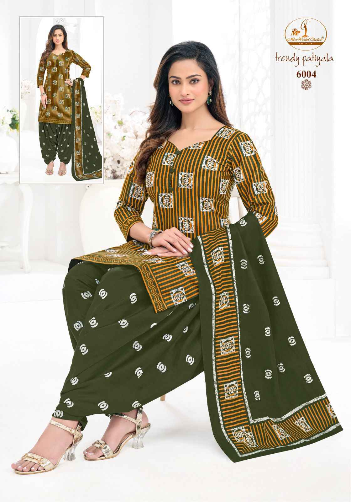 MISS WORLD TRENDY PATIYALA VOL-6 PURE COTTON PRINTED READYMADE PATIYALA DRESS AT WHOLESALE PRICE