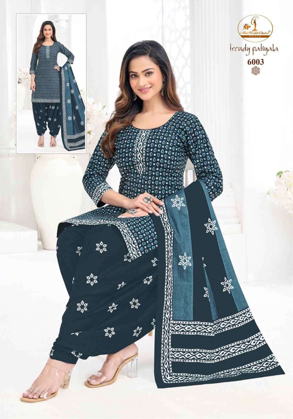 MISS WORLD TRENDY PATIYALA VOL-6 PURE COTTON PRINTED READYMADE PATIYALA DRESS AT WHOLESALE PRICE