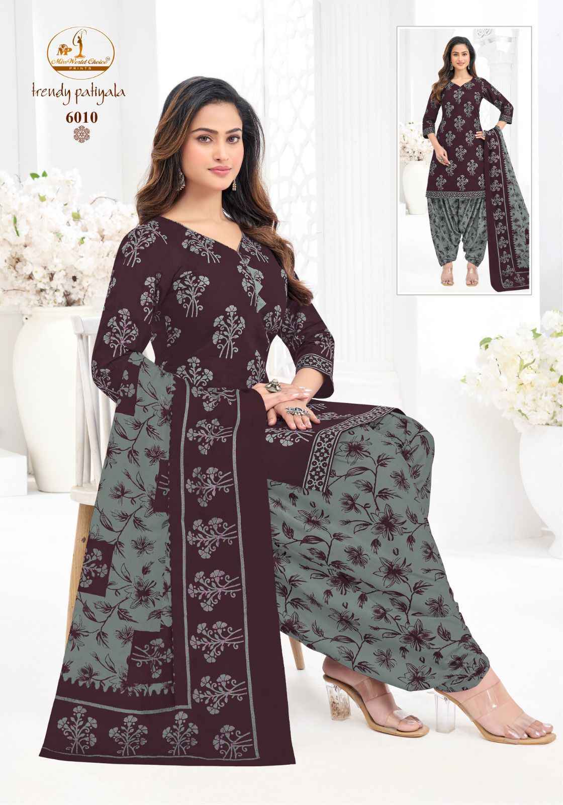 MISS WORLD TRENDY PATIYALA VOL-6 PURE COTTON PRINTED READYMADE PATIYALA DRESS AT WHOLESALE PRICE